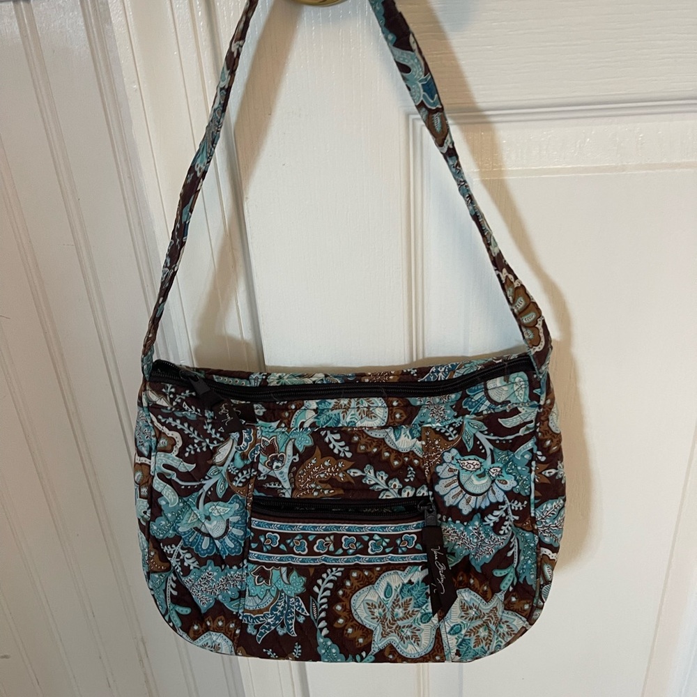 Vera Bradley shoulder Hobo Bag W/ ID & tri fold wallet - Picture 7 of 11